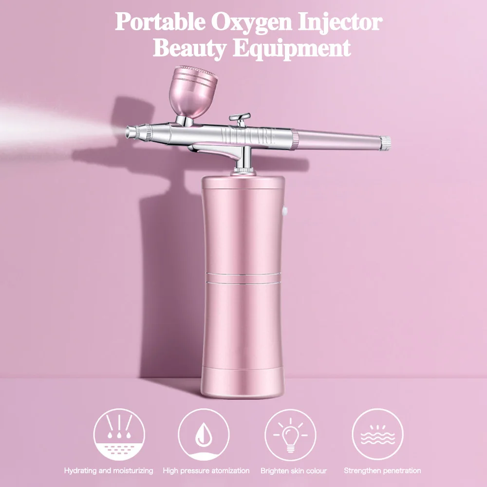 Multi-Purpose Portable Airbrush Kit Airbrushing Makeup Kit Oxigenoterapia Air Gun Compressor Facial Skin Oxygen Injection