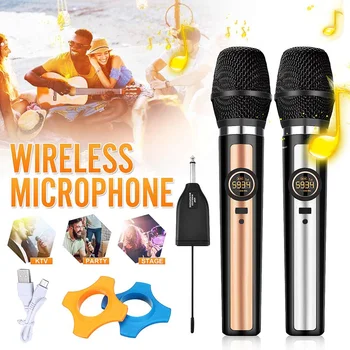 

Wireless Microphone With UHF Receiver Handheld Microphone For Household Karaoke Conference Audio Amplifier 40-18KHz 8 Channels