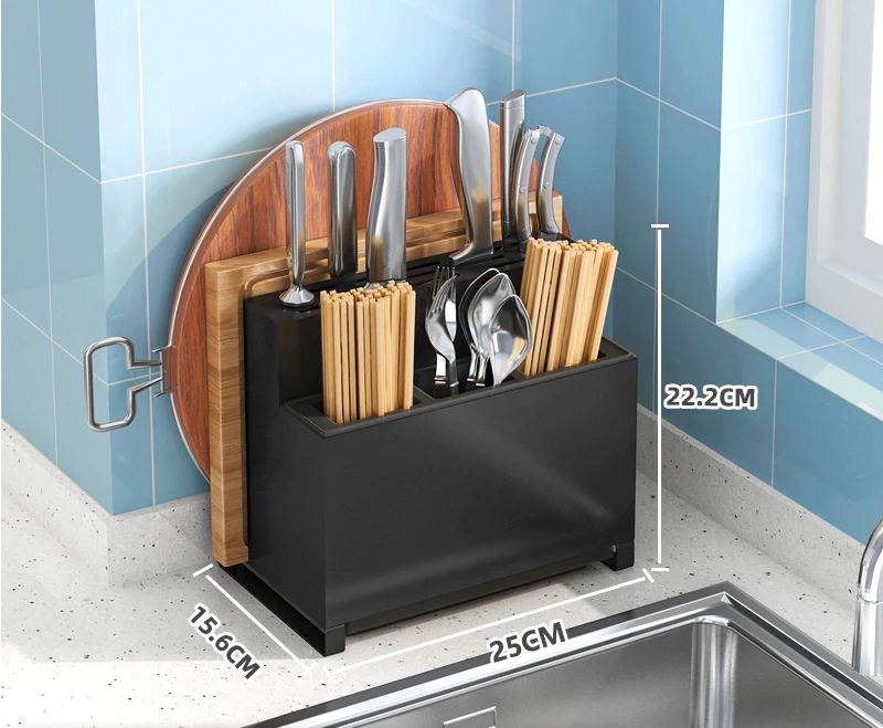 Kitchen Knife Holder Cutting Board Organizer 304 Stainless New