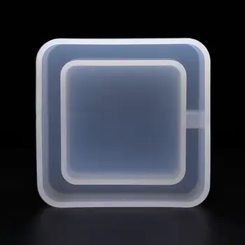 

Silicone Silicone Mold DIY Ashtray Round Square Geometric Jewelry Making Epoxy Resin Mirror Crafts Molds Crystal Handmade