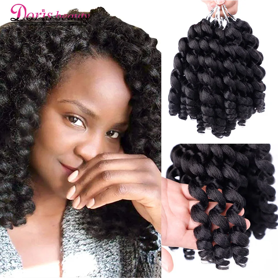 Дорис beauty Jumpy Wand завитые косички для вязания крючком 8 дюймов ямайский
