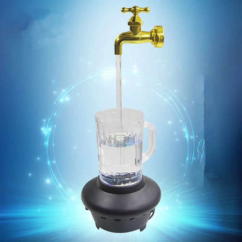 LED Magic Faucet Mug Colorful Night Light Water Floating Fountain TS 