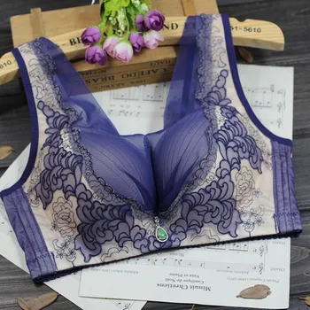 

Sexy Lace Bra Women Wire Free Underwear Gathered Adjustable Bra Soutien Gorge Femme Staniki Damskie Seamless Push Up Women Bra