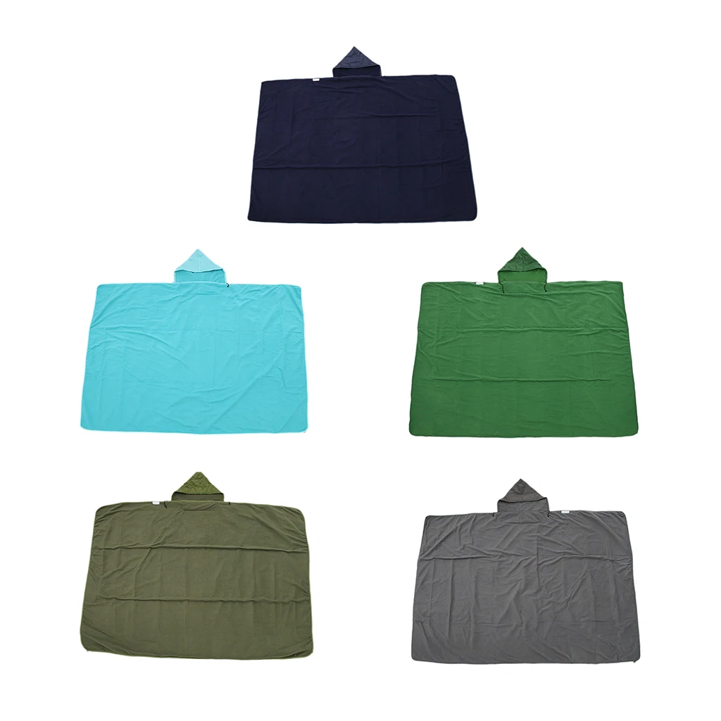 

Outdoor Travel Camping Sleeping Bag Liner Blanket Quilt Mat Warm Rain Cape Backpacking with Drawstring Storage Bag