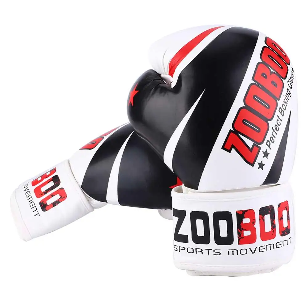 

1 Pair PU Leather Boxing Gloves Free Combat Competition Fight Boxing Training Sports Gloves Adult Sanda Fighting Protection