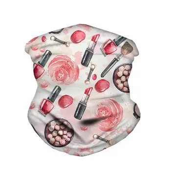 

Magic turban square cartoon cute lipstick men and women hand with windproof full face mask neck sleeve multifunctional scarf