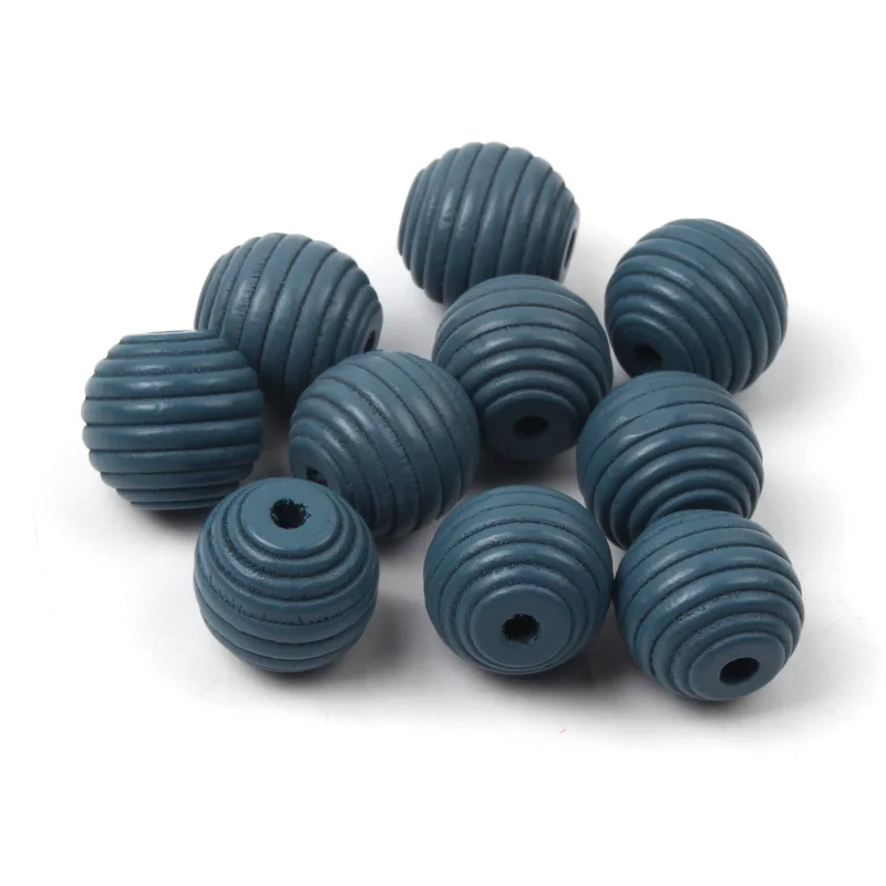 Light Blue 50 шт., болты с резьбой в виде пчелиных сот с круглые деревянные бусины для изготовления ювелирных изделий Ремесла детские игрушки «сделай сам», 12/18 мм Ручной смешанного Цвет Spacer Бусины - Цвет: Light Blue