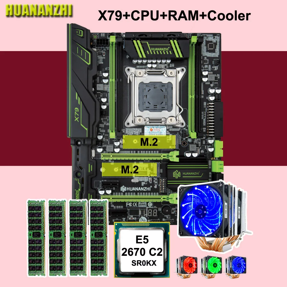 Игровой Компьютер HUANANZHI X79 супер материнская плата высокоскоростной двойной M.2 SSD