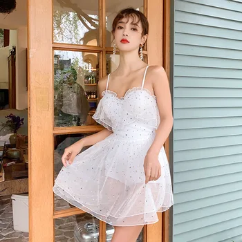 

Swimwear Women One Piece Large Size Beach Womens Swimsuit Woman Fused Female 2019 New Korean Japanese Cute Solid Polyester