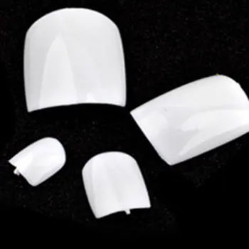 

500pcs False Nail Toe Tips Full Cover Fake Toenails Artificial False Nails for Nail Salons DIY Nail Art