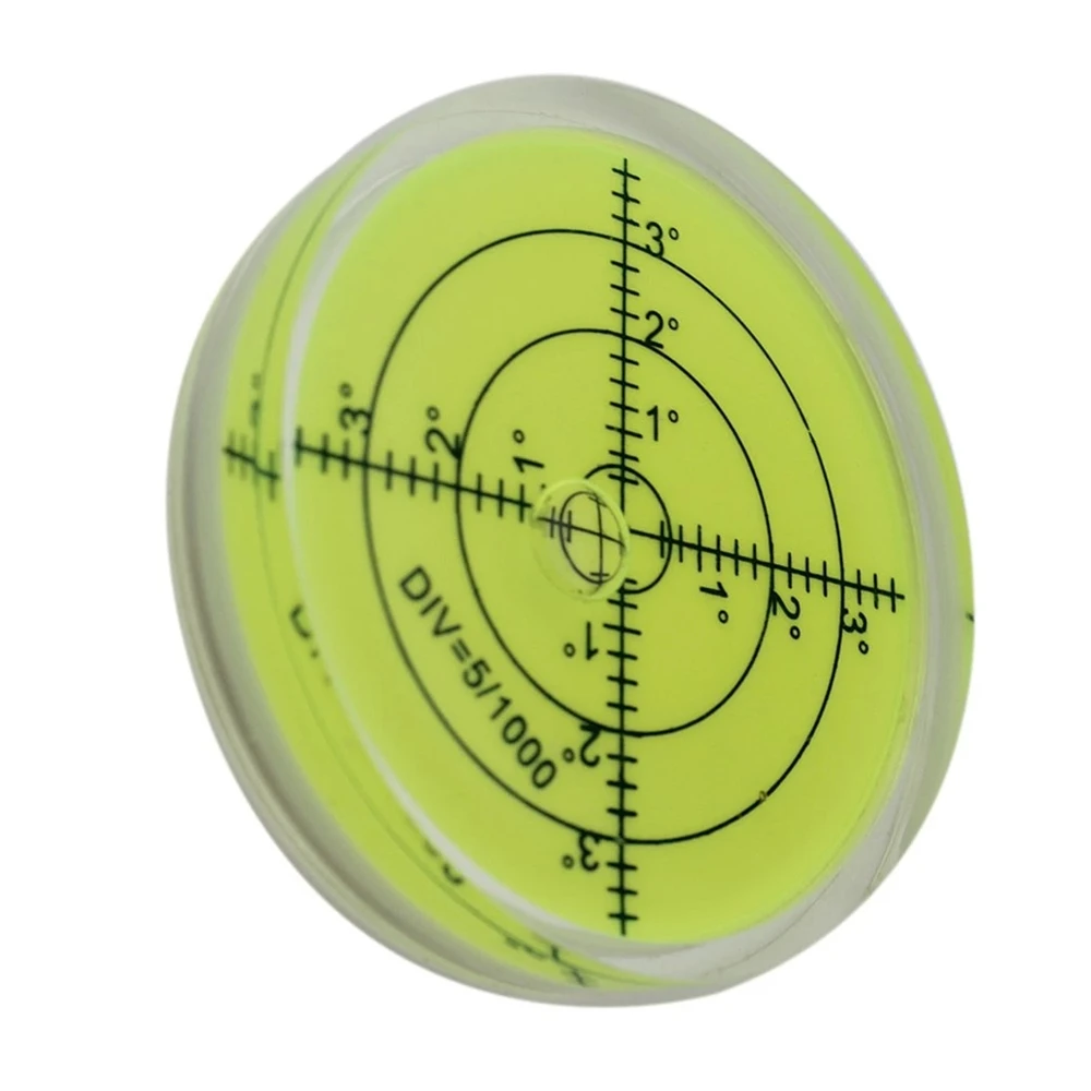 Universal 60*12mm Spirit Bubble Level Degree Mark Surface Circular Level Gauge for Measuring Tool