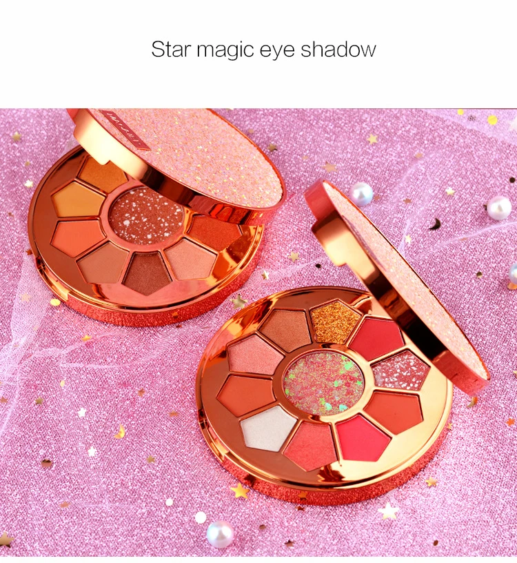 Bling Eyes Cosmetic 11 Colors Twilight Eyeshadow Makeup Palette Shimmer and Glitter Powder Matte Eye shadow Beauty Makeup