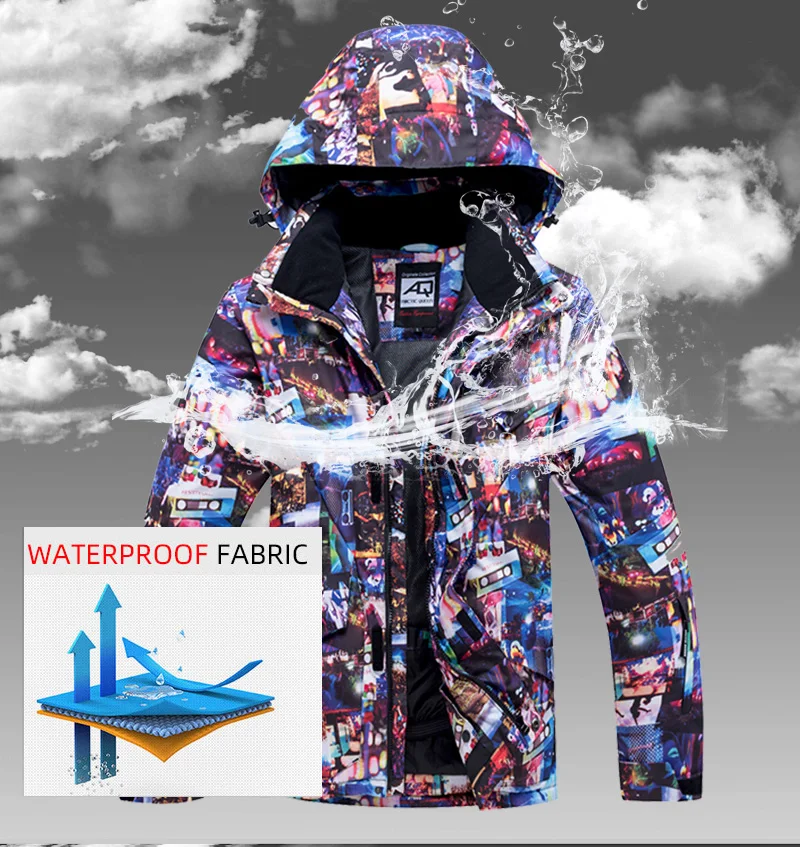 Зимний лыжный костюм для мужчин, водонепроницаемая ветровка, зимний комплект, куртка для сноуборда, штаны, костюм, высокое качество, лыжная одежда, акция, размеры S, M, L, XL
