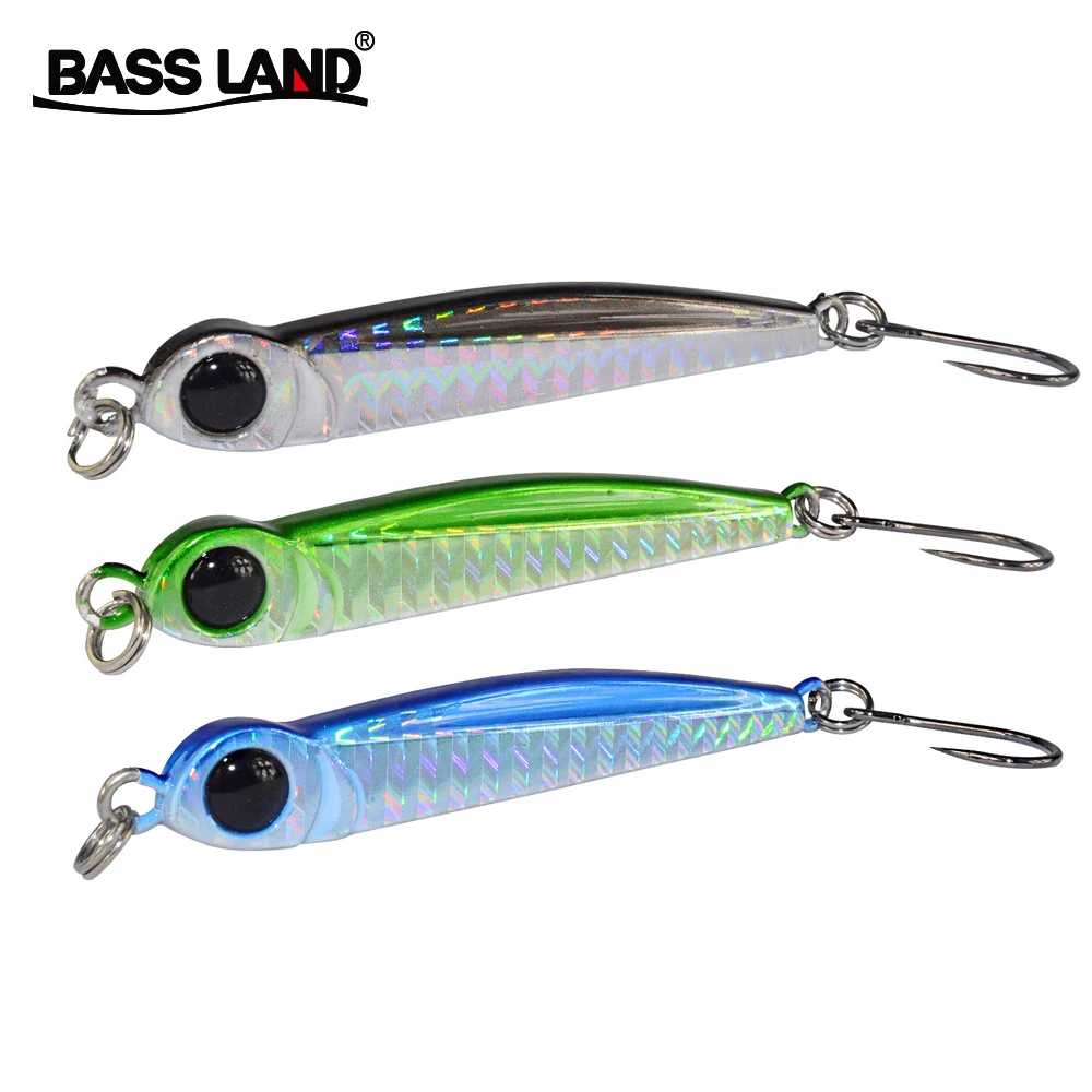 Bassland 1pcs Metal Spoon sea fishing Lure 8g 28g 39g 60g 80g Large Eye Lead lures Heavy Jig Bait Sea Fishing Accessories pesca