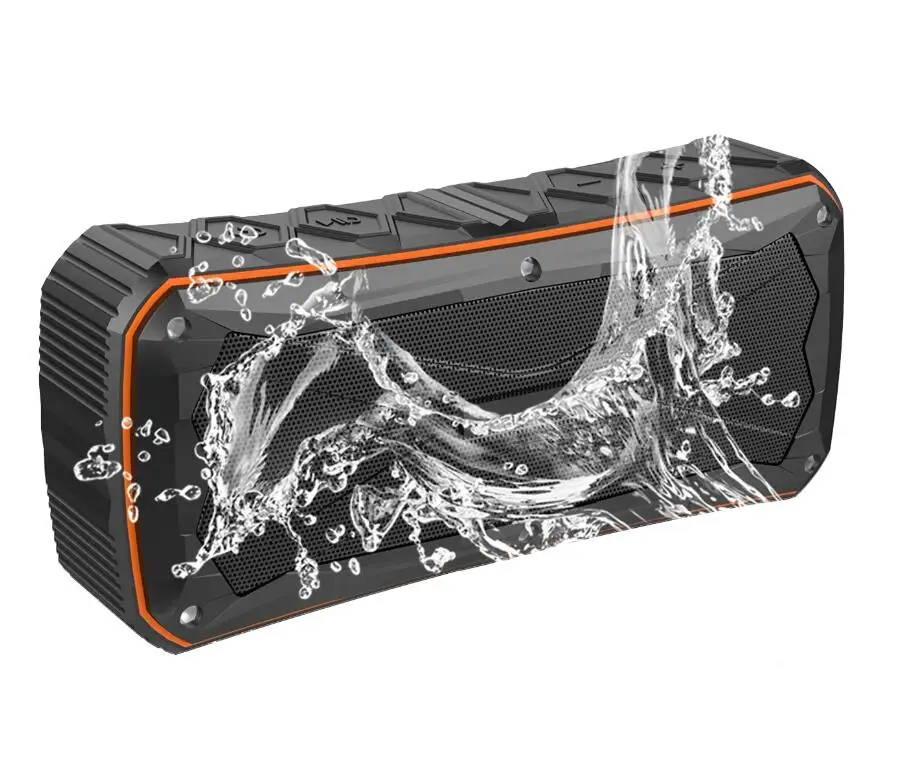 Orange Открытый Водонепроницаемый Bluetooth динамик портативные беспроводные колонки для телефона стерео музыка Поддержка TF карты громкой связи зарядки - Цвет: Orange