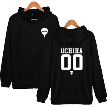 

Anime Design Naruto Hoodies Long Sleeve Hoodie Sweatshirt Uchiha Hatake Uzumaki Clan Badge Printing Jacket coat brand Clothes