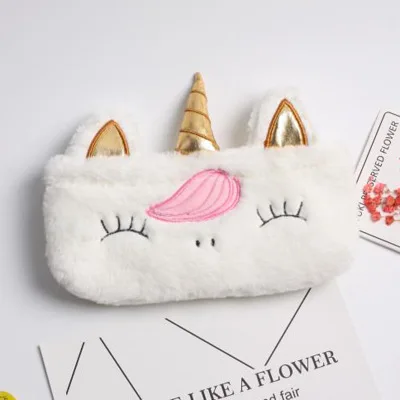 FUDEAM Soft Plush Cartoon Women Long Coin Purse Cute Zipper Girl School Stationery Pencil Case Usb Cable Storage Bag Key Wallet
