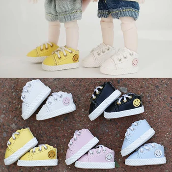 Ob11 baby shoes Casual shoes smiley face sports shoes Fit for obitsu11, GSC, Meijie pig,1/12bjd doll shoes doll Accessories 1