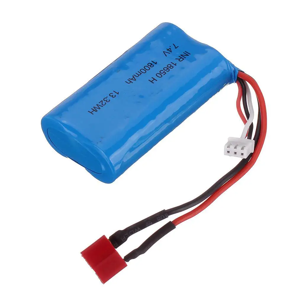 

RCtown 7.4V 1800mAh 10C 2S T Plug Li-ion Battery for RBRC RB1277A 1/12 RC Vehicels Model