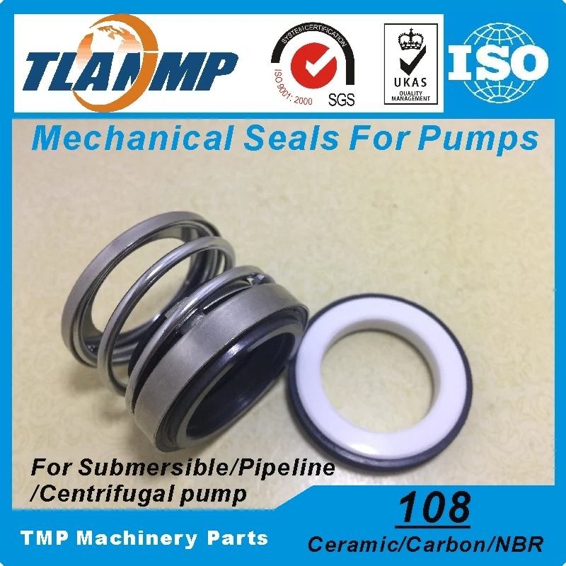 108-40 Mechanical Seals (Material: Carbon/Ceramic/NBR) Shaft Size 40mm Single Spring Pump Seal Used in Clean/Waste Water,Oil