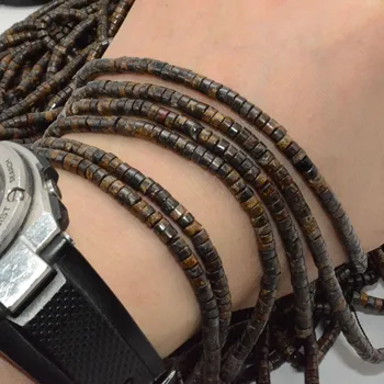 

Natural Bronzite Loose Wheel / Heishi Beads 2x4mm