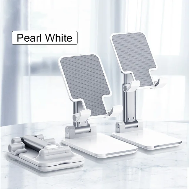 phone stands Z04 Desktop Phone Holder Tablet Stand For Ipad Phones Universal Bracket Metal Telescopic Adjustable Height Angle Live Support wall phone holder Holders & Stands