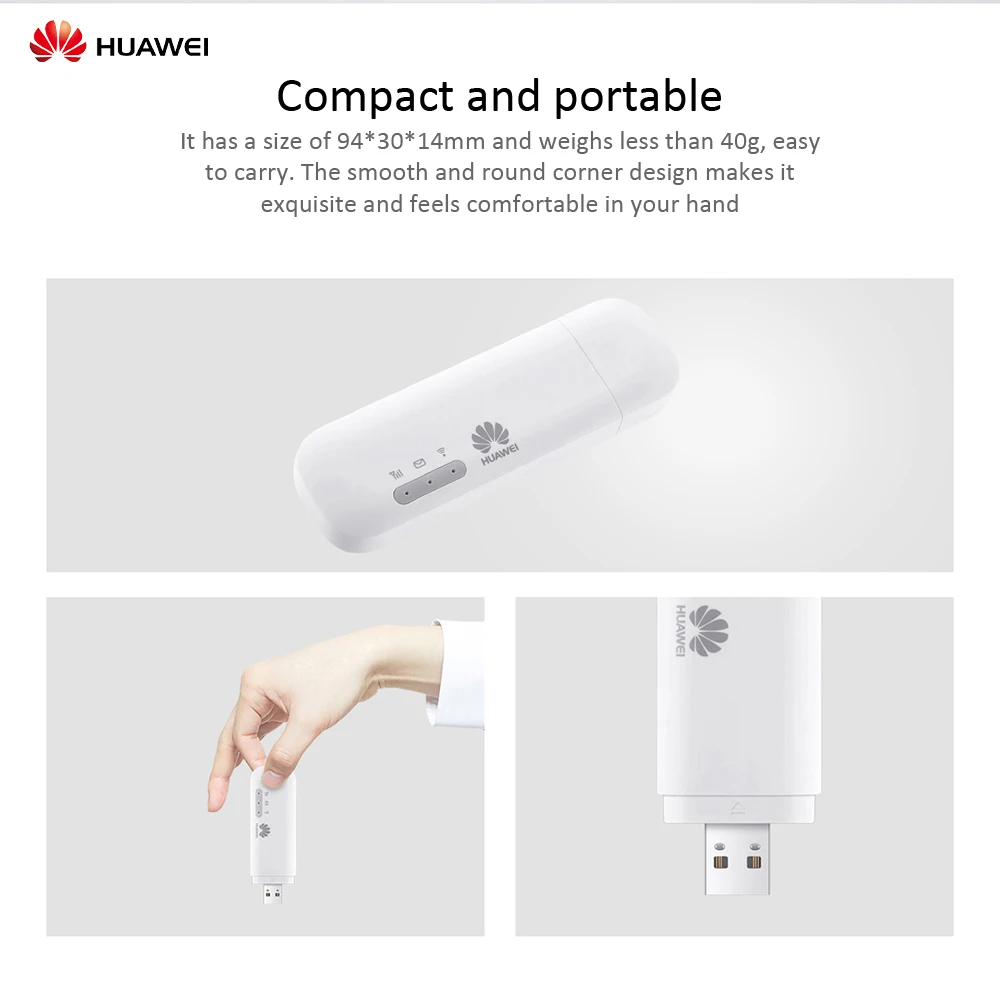 Беспроводной портативный USB модем Huawei Wi Fi 2 Mini 4G LTE роутер мобильный WiFi ключ Plug and Play