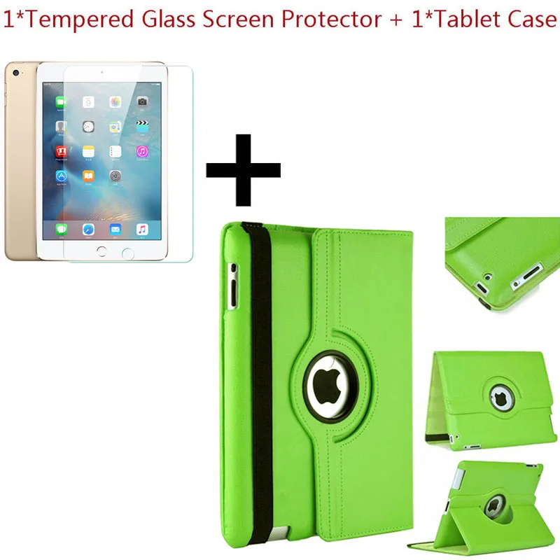 Закаленное Стекло Экран защитный чехол для iPad 2/3/4 9,7 Inch Tablet PC крышка чехол модные роскошные Для женщин защитной оболочки Стенд Крышка - Цвет: GreenTP