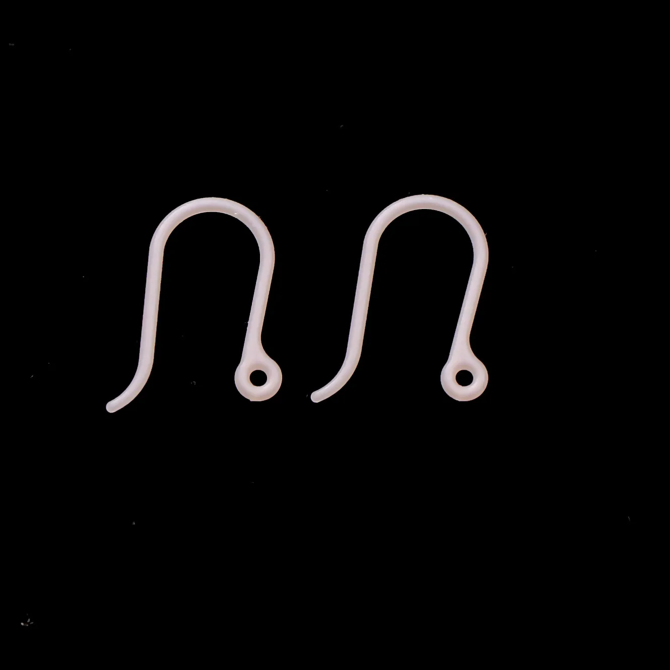 New Style PC Ear Hook New Material Anti-Allergy Transparent Resin Plastic Question Mark Ear Hook DIY Jewelry Color Accessories