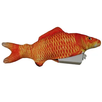 

30CM Electric Pet Cats Toys Plush Fish Will Beat Electric Plush Artificial Fish Toys New