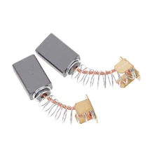 2 шт. 15x10x6 мм Сменные угольные щетки Мини дрель электрическая шлифовальная машина запасные части для электрических двигателей роторный инструмент