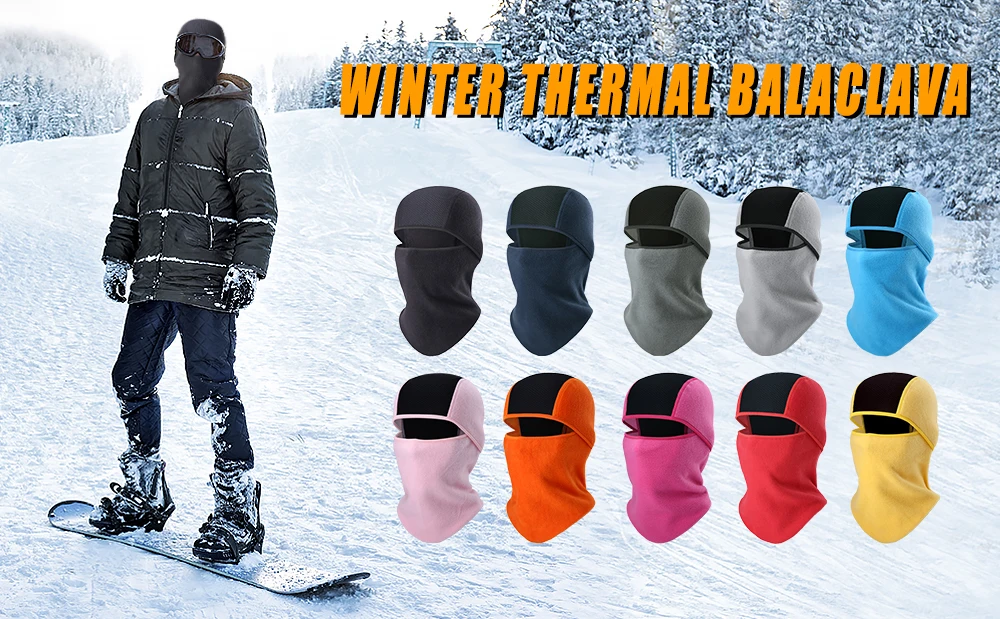 Description Picture 3 of itemWinter Fleece Balaclava Full Face Mask Thermal Cycling Sports Hiking Ski Snowboard Bicycle Hood Cap Neck Warmer Scarf Men Women