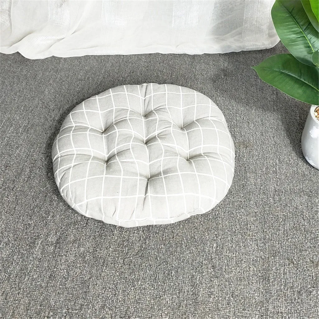 Chair Cushion Round Cotton Upholstery Soft Padded Cushion Pad Office Home Or Car Seat Cushion