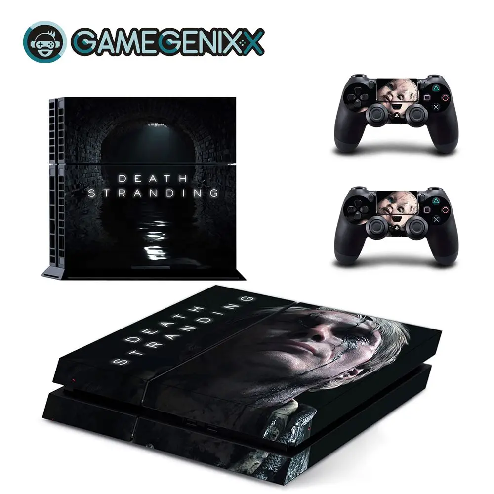Death Stranding GAMEGENIXX Кожа Наклейка Защитная Наклейка Обложка полный набор для PS4 консоли и 2 контроллеров-Death Stranding - Цвет: Death Stranding