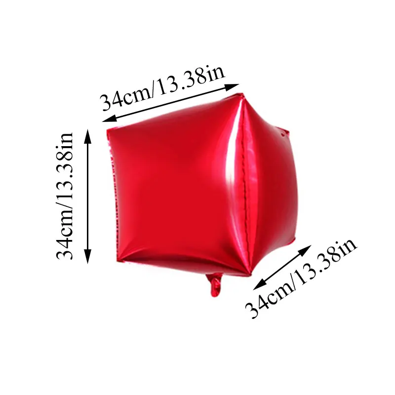 24 дюйма 3D куб фольгированные шары квадратные украшения для свадьбы ...