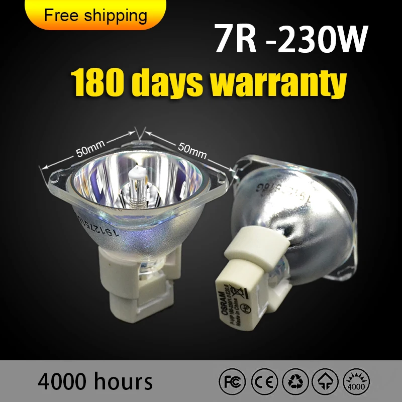 Top Quality 7R 230W/P-VIP 180-230/1.0 E20.6 For Moving Head Beam Lamp Bulb stage Studio Free shipping | Электроника