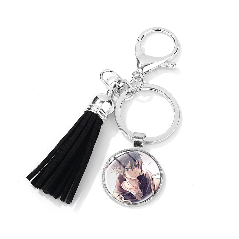 SONGDA аниме Noragami Aragoto Yato Lki hijori Yukine Брелок высокого качества 3D печатное стеклянное искусство Подвеска Брелок для ключей с кисточкой держатель - Цвет: Style 14