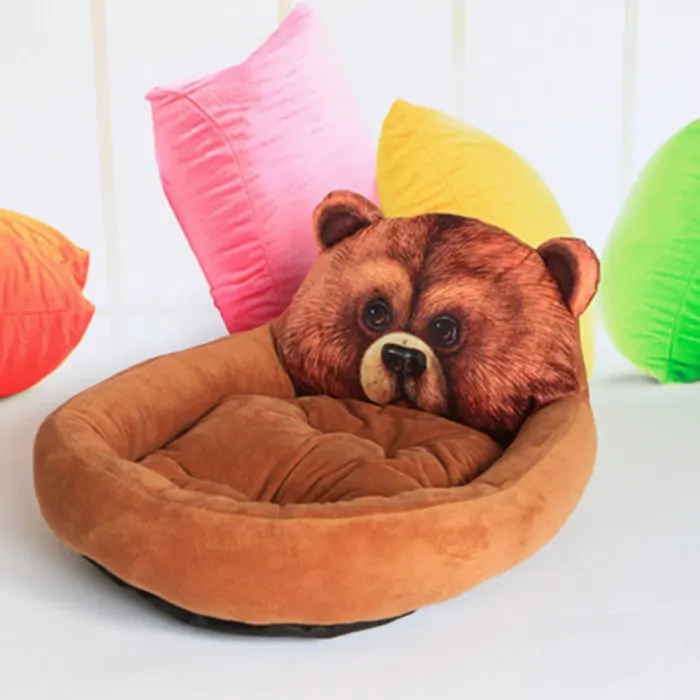 Pet Dog Nest Soft Comfortable Cartoon Printed Warm Cats House Sleeping Bag Mat Pet Supplies SLC88