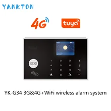 Tuya 433 МГц 3G и 4G WiFi беспроводная домашняя охранная и охранная сигнализация с PIR датчиком движения/дверной датчик/Сирена Поддержка Android и iOS