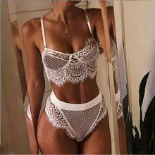Новое поступление, сексуальное кружевное нижнее белье, комплект с бюстгальтером, нижнее белье, одежда для сна, стринги, эротическая одежда для женщин, подарок, мягкое цветочное нижнее белье, одежда