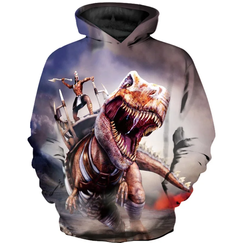 children's hype hoodie Boys Sweatshirt Dinosaur Hoodies Cool Fashionable Children Autumn 3D Printed Hoodies Girl Animal Pullover Hoodies Sweatshirts child childhood hoodie Hoodies & Sweatshirts