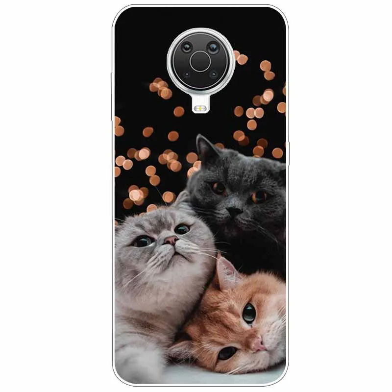 Cat Design Shockproof TPU Silicone Case - Cute Bumper Cover
