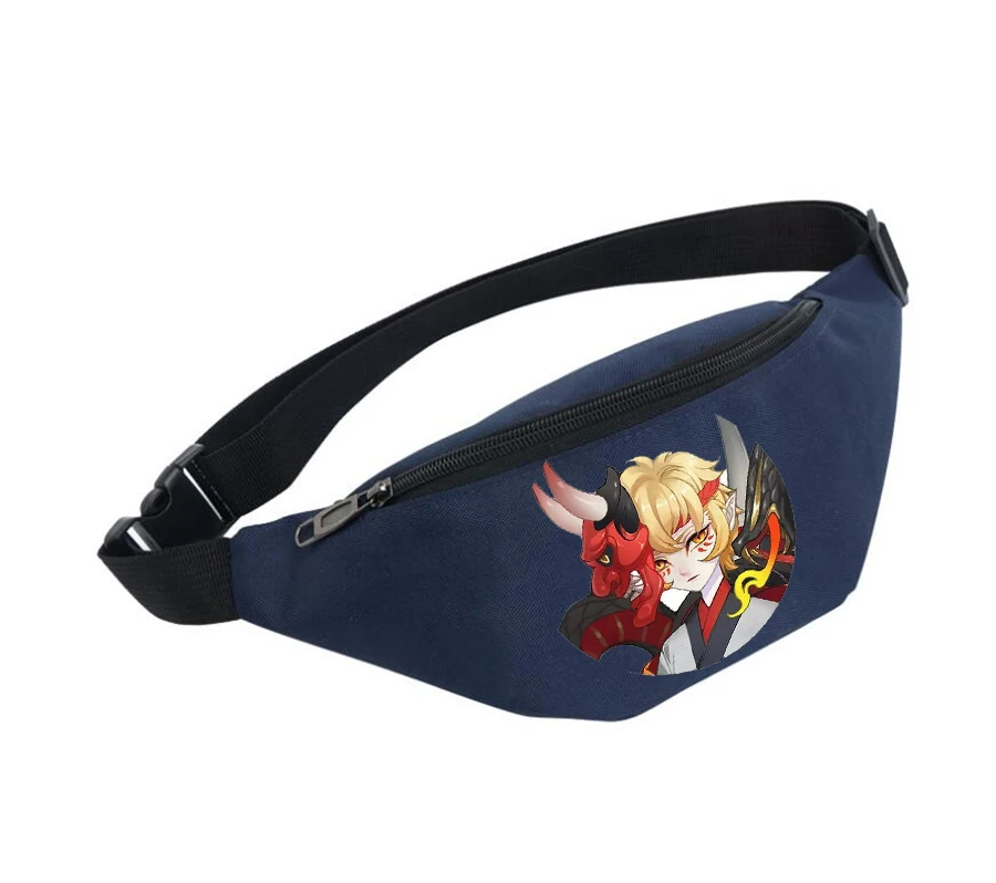 

Unisex Fanny Pack women Belt Waterproof Chest Handbag Waist Bag Ladies Waist Pack Belly Bags For anime Onmyoji