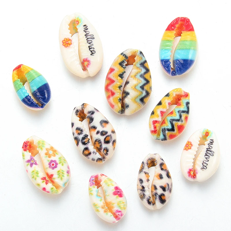 

10pcs Multi-style Natural Sea Shell Charms Home Decoration For Women Girls DIY Craft Conch Shell Pendant Jewelry Accessories