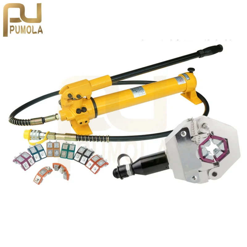 Automotive A/C Hose Crimping Tool for Repair Air Conditioner Pipes FS-7842A + CP-700 Pump 25kg electric welding auxiliary tools magnetics welding positioning tool electric welding holder right oblique angle multi angle fixer for welding pipes mounting bracket welding 45° 90° 135° 180° angle