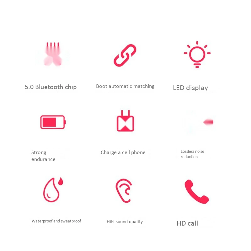 F9-5 мини TWS Bluetooth наушники стерео Bluetooth 5,0 в спортивная Гарнитура наушники настоящие Беспроводные наушники с микрофоном