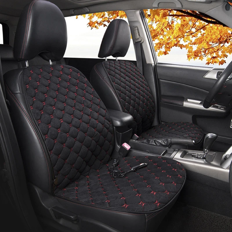 Universal Winter 12V Flame retardant Car Heated Seat Covers Car Heated