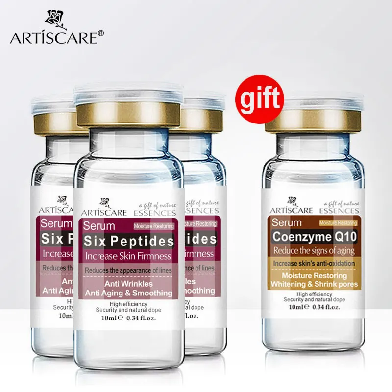 Купить 3 получить 1 подарок ARTISCARE шесть сыворотка с пептидами против старения