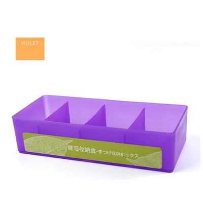 purple Коробка для хранения ресниц отделочная коробка акриловая коробка Красота наращивание ресниц инструмент профессиональный высококачественный прозрачный магазин - Цвет: purple