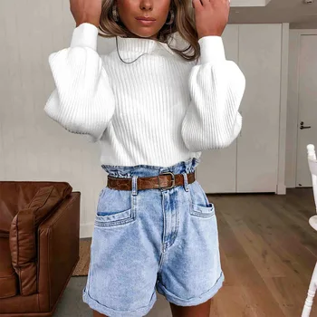 

2019 Fashion Women Sweater Sexy Long Sleeve Korean Loose Tops Sweaters Spring Autumn Winter Warm Soft Work Office Sweater Female